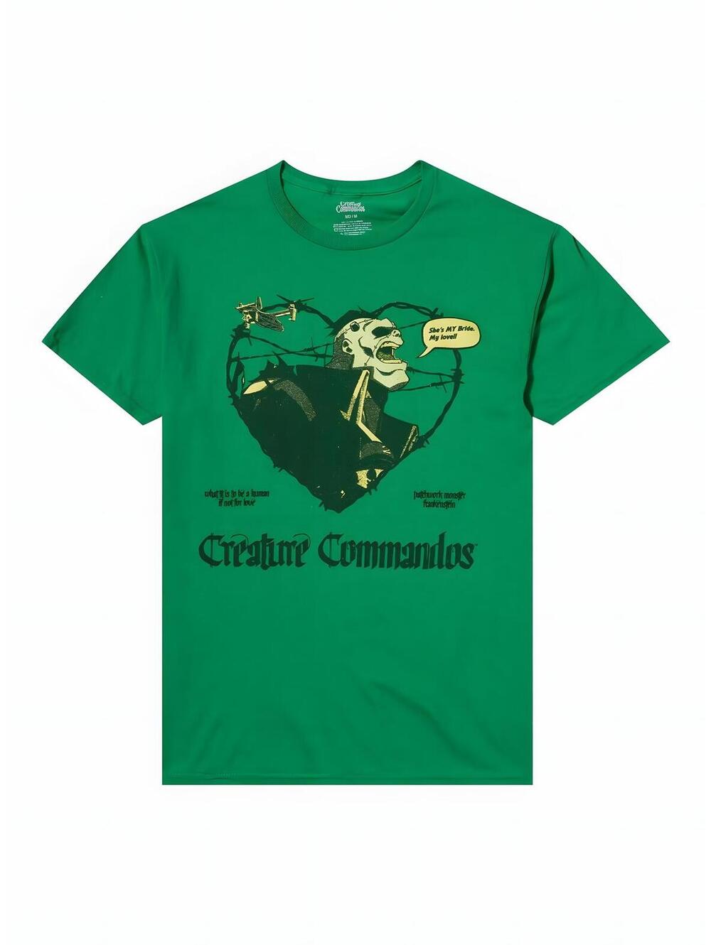 DC Comics Creature Commandos Frankenstein T-Shirt LG NWT